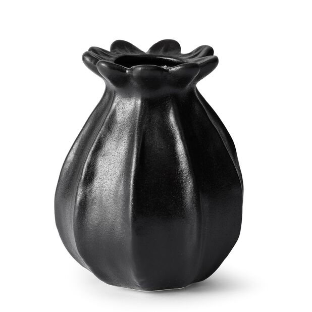 Vase Poppy, Høyde 11 cm, Svart
