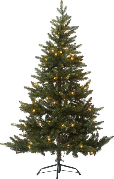 Kunstig juletre Hurdal med lys, Høyde 150 cm, Grønn