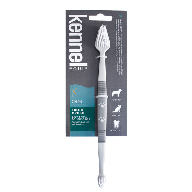 Kennel Equip Care Double-sided toothbrush 22,5cm, Grå