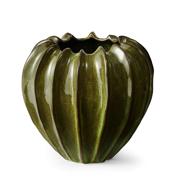 Vase Nicki, Høyde 18 cm, Grønn