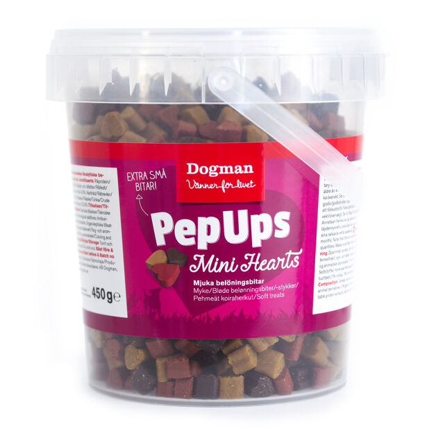 Dogman Pepups mini hearts, 450 g
