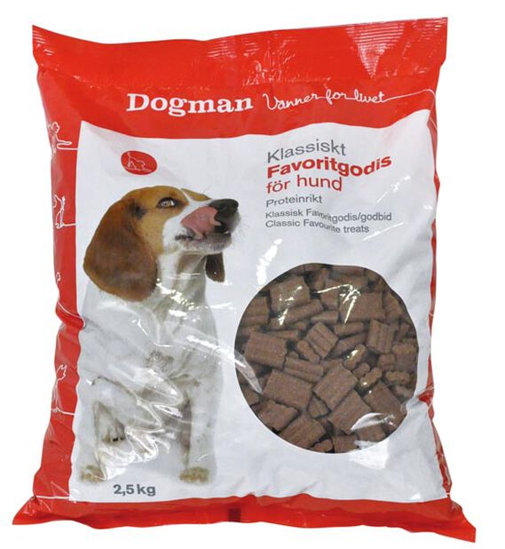 Dogman Favorittgodis, 2.5 kg, Brun