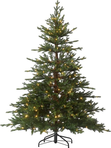 Kunstig juletre Langfjella med lys, Høyde 180 cm, Grønn