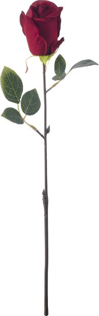 Rose kunstig, Høyde 45 cm, Rød