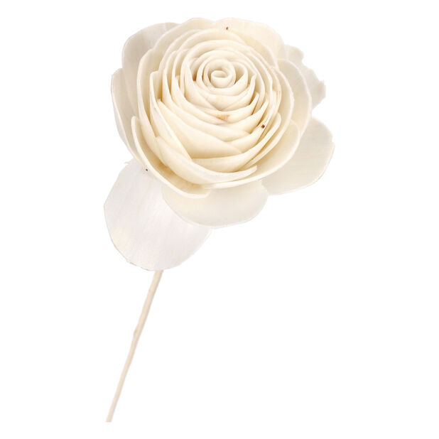 Papirblomst Rose, Høyde 85 cm, Offwhite