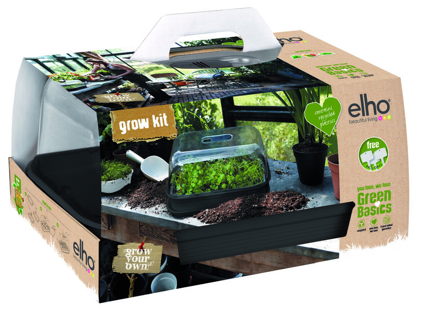 Dyrkesett Green Basics Grow Kit All in one, Lengde 49 cm, Svart